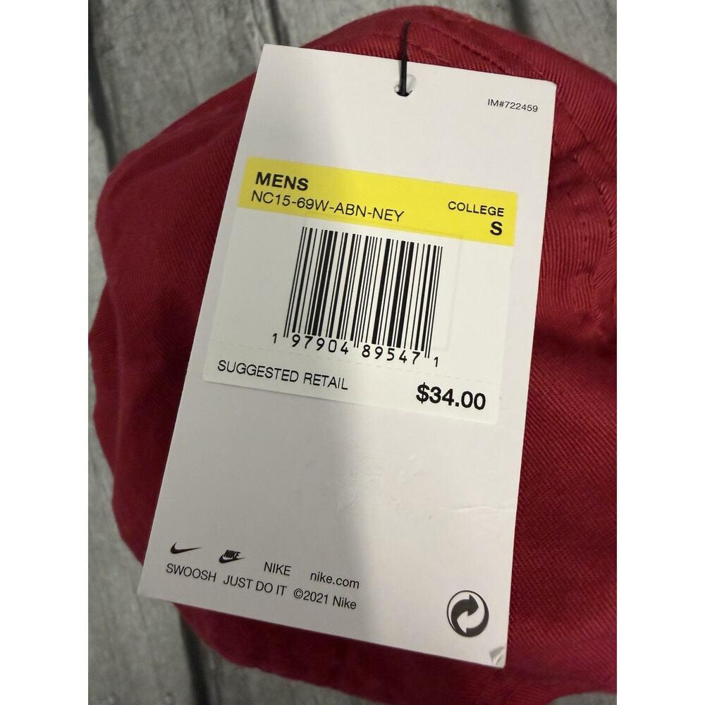 NWT Men’s Nike Alabama Crimson Tide Bucket Hat Sz Small Red Roll Tide - Picture 4 of 8